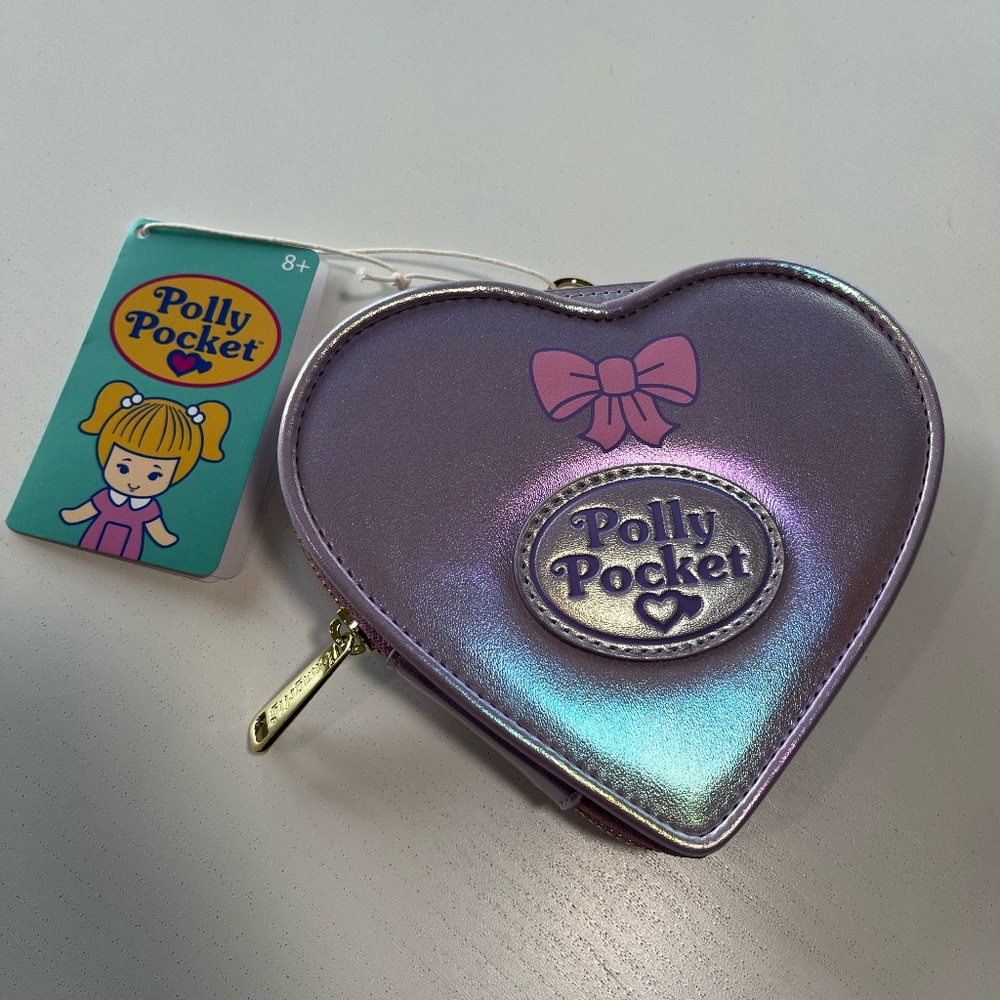 Loungefly Polly Pocket Compact Zip Around Wallet NEW